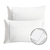 Set x2 Fundas de Almohadas 180 Hilos Blancas Algodón 70x50 - comprar en línea