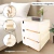 Mesa de Noche Beige 3 Cajones Moderna Plástico Resistente en internet