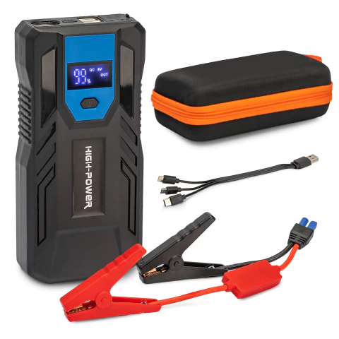 Arrancador Portátil para Batería de Carro 12V con Power Bank