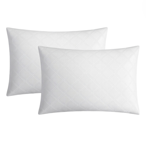 Set x2 Almohadas para Dormir Hotelera Microfibra Ergonómica