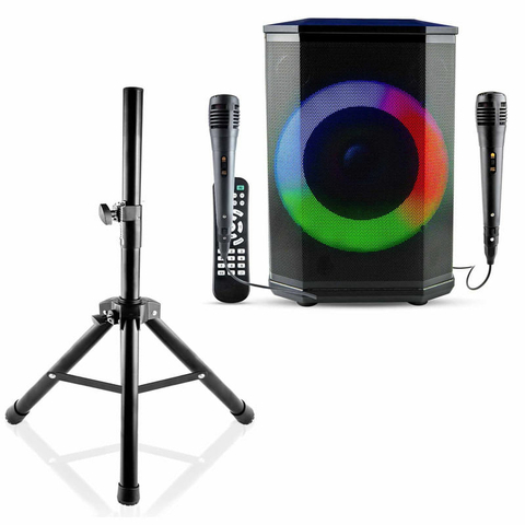 Combo Sonido Total: Bafle Recargable de 8" con Soporte Trípode, Potente, Portátil y Listo para Fiestas, Reuniones o Eventos con Audio de Calidad. - comprar en línea