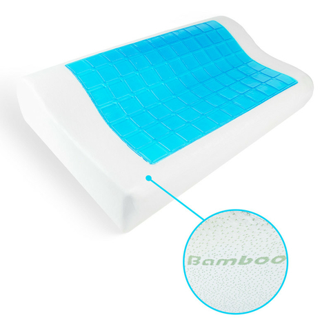 Almohada Ortopédica Cervical Gel Viscoelástica Funda Bamboo
