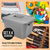 Imagen de Set X4 Cajoneras Grandes Plásticas Organizadoras Con Tapa 40
