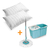Combo Limpieza Y Descanso Trapero Giratorio 360 Energy Plus + 2 Almohadas Fibra Siliconada - Mega Shop TV