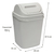 Imagen de Kit X4 Cesto De Basura 15l Con Tapa Vaivén - Caneca Blanco