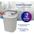 Kit X2 Cesto De Basura 15l Con Pisa Bolsa Caneca Plástica