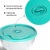 Juego De 3 Recipientes Plásticos Con Tapa Y Control De Fechas Energy Plus Color Azul Marino, Organización, Conservación Y Almacenamiento Segura De Alimentos. - Mega Shop TV
