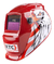 Combo 2 Caretas Electrónicas Inteligentes Para Soldar Ktc Alta Protección Y Visión Nítida Ajuste Personalizado Color Rojo en internet