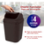 Kit X4 Cesto De Basura 15l Con Tapa Vaivén - Caneca Blanco en internet