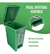 Caneca De Reciclaje 20l Con Autoenganche Plástica Pedal en internet