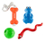 Combo 4 Juguetes Perros Grandes, Pelotas, Dispensador, Hueso