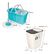 Imagen de Trapeador Giratorio Doble Balde + Cesto De Basura Push Doble