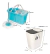 Imagen de Combo Trapeador Giratorio Doble Balde Con Escurridor + Cesto De Basura Push Doble 15L Ideal Para Limpieza Profunda Y Separación De Residuos.
