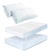 Energy Plus Protector De Colchón 160x190 Cm En Tela Terry Impermeable Y Juego De Almohadas Antiestrés En Fibra Siliconada Funda En Microlina