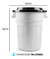 Caneca Tanque Grande Multiuso Plástica 70l Con Tapa Y Manija - comprar en línea