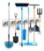 Organizador De Escobas Y Traperos Energy Plus, Porta Escobas Y Colgador Con 6 Soportes, Ideal Para Mantener Limpia Y Ordenada Tu Casa U Oficina.