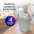 Kit X4 Cesto De Basura 15l Con Tapa Vaivén - Caneca Blanco - comprar en línea