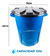 Tanque Plástico Multiusos 120l - Almacenar Agua O Basurero A
