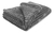 Danubio Frazada Flannel Color Gris Tela Efecto Cuadro Colchón Semidoble 180x130cm