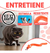 Pack De 2 Serpientes Dispensadoras De Alimentos Para Gatos Juguete Interactivo De Goma Naranja Y Verde 17 Cm Energy Plus 953505 - Mega Shop TV