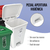 Punto Ecológico Con 4 Canecas De Reciclaje Negra, Verde, Blanca Y Roja Con Pedal De 35l, Clasificación De Residuos En Hogar Y Oficina, Energy Plus. en internet