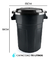 Caneca Tanque Grande Multiuso Plástica 70l Con Tapa Y Manija - Mega Shop TV
