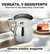 Olleta Chocolatera 1l Acero Inox Filtro Y Tapa Antiderrame - Mega Shop TV