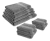 Combo De 8 Toallas Hoteleras De Algodón 100% 4 Toallas De Cuerpo 70x140 Cm Y 4 De Mano 40x70 Cm Color Gris, Alta Absorción Y Suavidad, 510 Hilos, Duraderas Y Cómodas, Energy Plus.