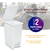 Kit X2 Cesto De Basura Papelera Pedal 12l Blanco en internet