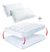 Combo: Protector Colchón Topper King +2 Almohadas Fibra