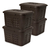 Set X4 Cajoneras O Cajas Plásticas Organizadoras Con Tapa 10 - tienda en línea