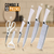 Chef Master 984801 Combo 2 Kit De Cuchillos Cocina De 4 Pzas Con Tijeras Y Pelador De Acero Inoxidable Color Blanco - tienda en línea