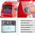 Imagen de Combo 2 Caretas Electrónicas Inteligentes Para Soldar Ktc Alta Protección Y Visión Nítida Ajuste Personalizado Color Rojo