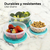 Juego De 3 Recipientes Plásticos Con Tapa Y Control De Fechas Energy Plus Color Azul Marino, Organización, Conservación Y Almacenamiento Segura De Alimentos. - comprar en línea