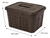 Set X4 Cajoneras O Cajas Plásticas Organizadoras Con Tapa 10 - comprar en línea