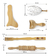 Imagen de Kit Maderoterapia X 5 Masajeadores Relajantes Y Reductores, Herramientas En Madera Para Tratamientos Corporales Anticelulíticos Y Tonificantes, Styles Stars.