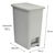 Imagen de Kit X2 Cesto De Basura Papelera Pedal 12l Blanco