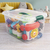 Imagen de Kit 4 Cajas Organizadoras Plásticas Transparentes Con Tapa