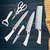 Chef Master 809001 Color Blanco Set De Cuchillos De Cocina Multifuncionales 4 Unidades Pelador De Verduras Y Tijera - comprar en línea