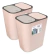 Kit: 2 Papeleras De Basura Doble Compartimiento Sistema Push - Mega Shop TV