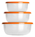 Juego 3 Recipientes Plásticos Con Tapa Organizadores Cocina - comprar en línea