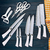 Chef Master 984801 Combo 2 Kit De Cuchillos Cocina De 4 Pzas Con Tijeras Y Pelador De Acero Inoxidable Color Blanco - comprar en línea