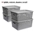 Set X4 Cajas Organizadoras Con Tapa Canasta Mimbre Plástico en internet