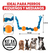 Pack Completo De 4 Juguetes Para Perros, 2 Pelotas Y Cuerda Por Juguete, Resistencia Y Diversión Para Razas Medianas Y Grandes, Energy Plus. - tienda en línea
