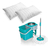 Combo Trapero 360 Stainless + 2 Almohadas Antialérgicas Energy Plus, Perfecto Para Limpiar Y Dormir Plácidamente