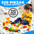 Super Combo Creatividad Sin Fronteras: 4 Sets De Mega Bloks Con 320 Piezas, Estimula La Imaginación Y Desarrollo Cognitivo, Incluye Bolsas Para Almacenamiento, Energy Plus. - tienda en línea