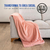 Imagen de Set X2 Mantas Frazada Cobija Decorativa Sofá O Cama De Lujo