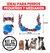 Pack De 2 Juguetes Para Perros Con Pelotas Y Cuerda Lanza, Recoge Y Ejercita Salud Dental Antisarro Ideal Para Razas Medianas Y Grandes - comprar en línea