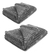 Set X2 Mantas Frazada Cobija Decorativa Sofá O Cama De Lujo - tienda en línea