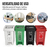Set Punto Ecológico 4 Canecas De 20l Con Pedal Y Autoenganche, Ideal Para Reciclaje Y Gestión De Residuos - Mega Shop TV